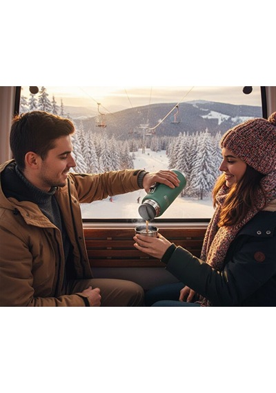 Thermos Icon Is210 1,2l Bottle Termos Alpıne Green Klasik Termos Is210-023056 Yeşil Yeşil