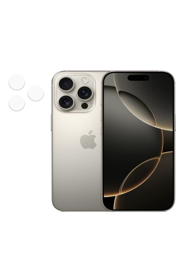 Apple Uyumlu iPhone 16 Pro Kamera Camı Lens Koruyucu Nano Esnek Film - Al3400