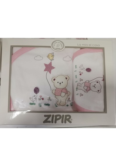 Zıpır Bebe Zıpır Pembe 5 Li Zıbın Seti Hastane Çıkışı Pamuklu Kaliteli Set Pembe