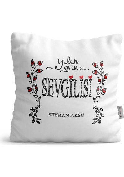Kişiye Özel Yılın En Iyi Sevgilisi Saten Yastık