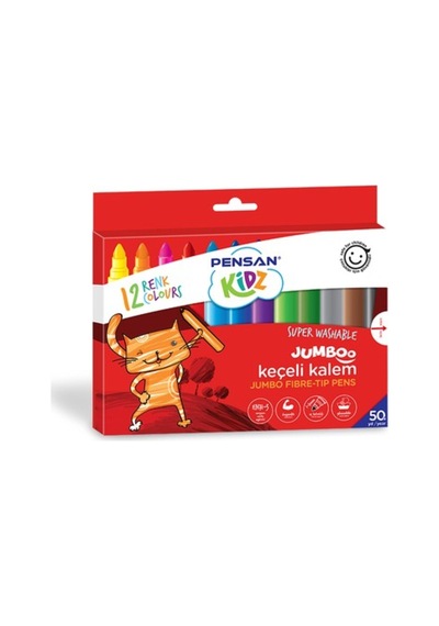 Kidz 12'li Jumbo Keçeli Boya Kalemi