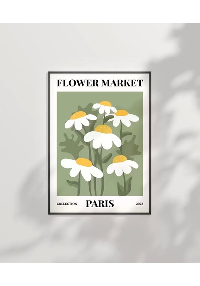 Çerçevesiz Poster Paris'in Neşeli Papatyaları