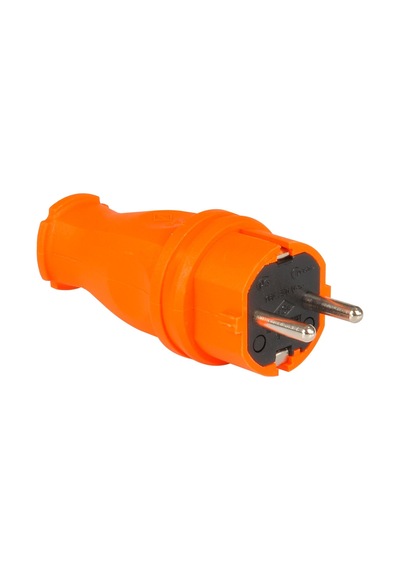 Tp Electric 3101-301-2300 Vidalı Bağlantı 16a Kauçuk Düz Fiş Turuncu
