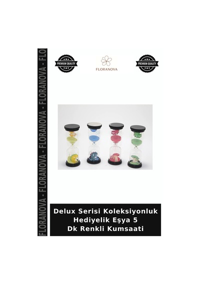 Delux Serisi Koleksiyonluk Hediyelik Eşya 5 Dk Renkli Kumsaati