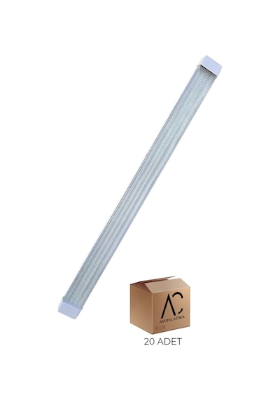 Ac Aydınlatma 100 W Beyaz Kristal Led Bant Armatür 6500K Beyaz Işık 20 Adet
