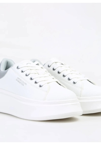 United Colors Of Benetton Beyaz Kadın Sneaker Bnı-10232 Z