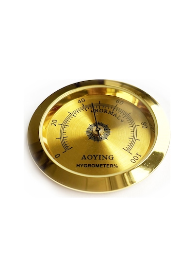 Analog Higrometre Nem Ölçer Humidor Puro Kutusu için Metal Çerçev N11.1835