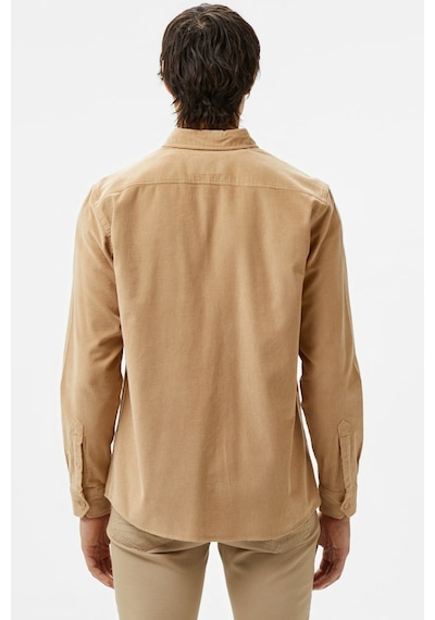 Lacoste Men's Regular Fit Button-down Collar Velvet Shirt Brown Erkek Düğmeli Yaka Kadife Gömlek Kahverengi Lacoste Men's Regular Fit Button-down Collar Velvet Shirt Brown Erkek Düğmeli Yaka Kadife Gömlek Kahverengi