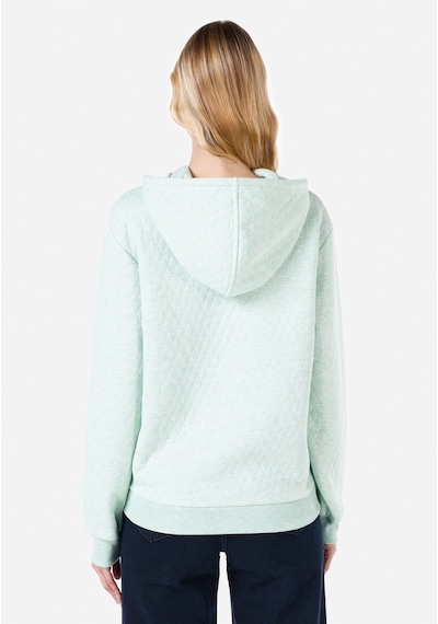 Colins Regular Fit Kapüşonlu Düz Kadın Yeşil Sweatshirt Cl1067255 Q1.v1 Mnm Mint Melange