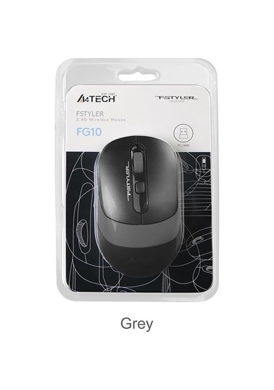 A4 Tech Fg10s Silent Gri Nano Kablosuz Optik 2000 Dpı Mouse Sessiz -