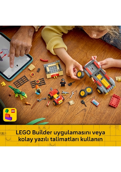 LEGO® Jurassic World Genç T. rex Taşıma Kamyonu 77978 - 4 Yaş Üzeri Çocuklar için Minifigür İçeren Oyuncak Yapım Seti (115 Parça)