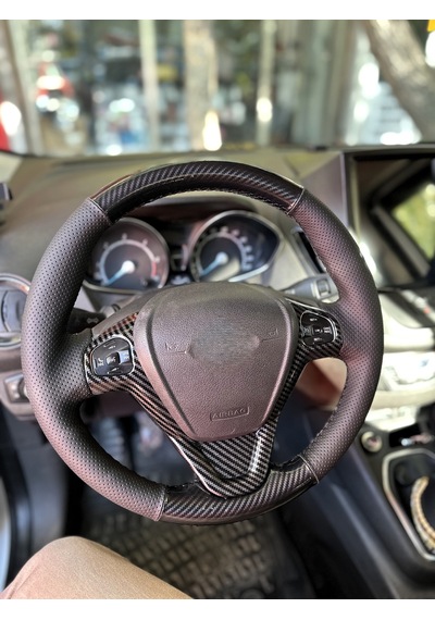 Ford Fiesta 2009-2015 Araca Özel Direksiyon Kılıfı 5d Kristal Kar 1 Adet