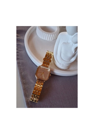 Bronz Kadın Kol Saati Çelik Kasa Rose Gold