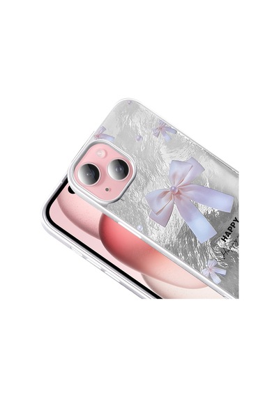 Apple     Uyumlu iPhone 15 Kılıf Desenli Zore Mep Kapak Küçük Fiyonk
