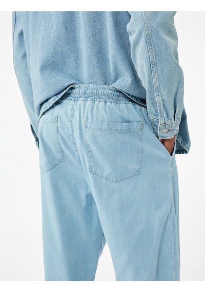Koton Beli Bağcıklı Cep Detaylı Loose Fit Bol Jean Pantolon Açık İndigo 6wam40118nd Açık İndigo Koton Beli Bağcıklı Cep Detaylı Loose Fit Bol Jean Pantolon Açık İndigo 6wam40118nd Açık İndigo
