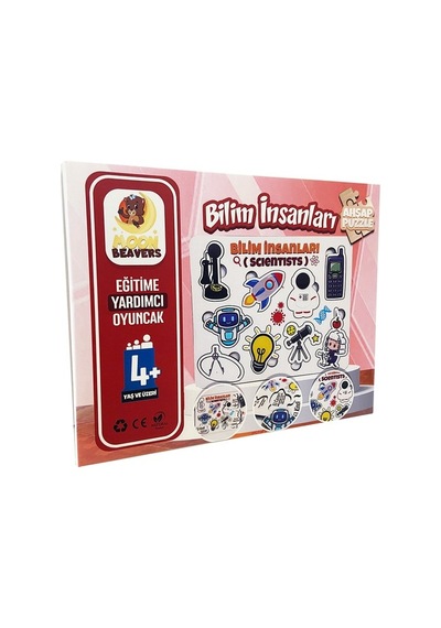 Moon Beavers Bilim İnsanları - 1 Ahşap Eğitici Oyun