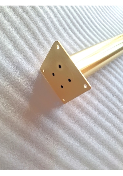 4 Adet-metal Konik Ayak-masa Ayağı-gold Renk-73.5cm- Boru Çapı 5.1cm