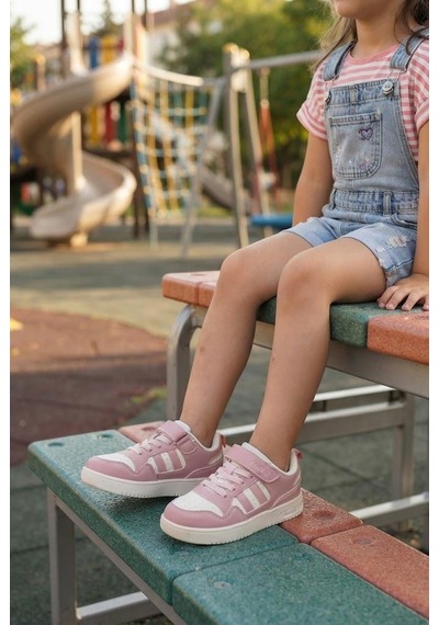 Fort Cool Foor Rahat Esnek Sneaker Kız Çocuk Spor Ayakkabı Pudra