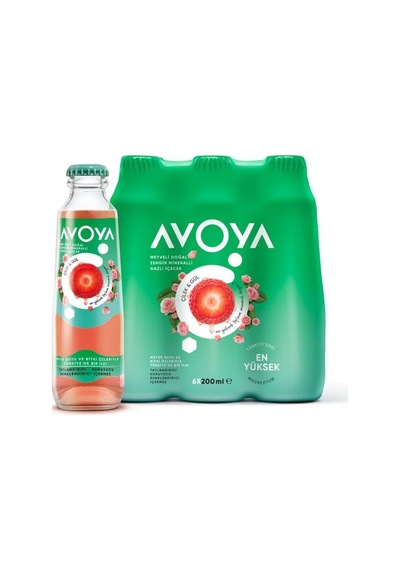 6'lı Çilek&gül Maden Suyu 200 Ml