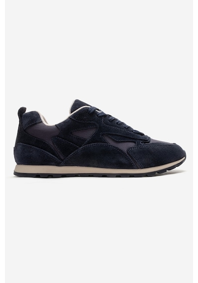 Luvishoes Sahra Lacivert Süet Hakiki Deri Kadın Sneaker Lacivert