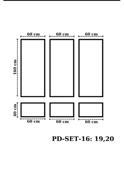Montaja Hazır 6 Adet Çerçeve 2,5 Cm'lik Pd-set-16: 19,20