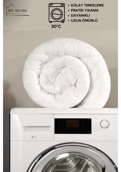 Tek Kişilik Comfort Microfiber Yorgan Beyaz