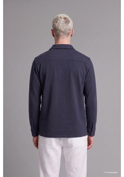 Defacto Regular Fit Çift Cepli Gömlek Ceket H6548ax26aunv146 Lacivert-nv146