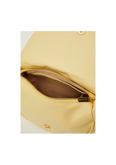 Ted Baker Düz Cilt Büzgü Saplı Büyük El Çantası Sarı