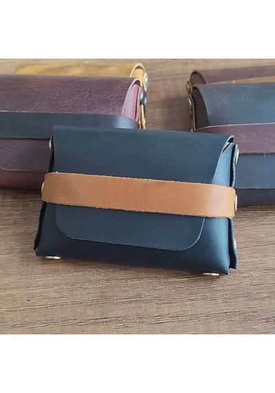 Sumerian Leather Craft Deri Cüzdan Kadın Siyah