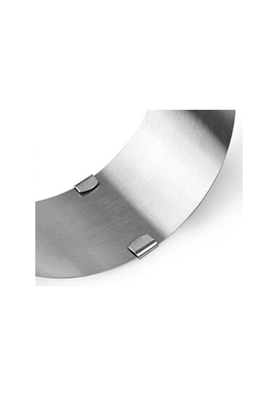 - Yuvarlak Ayarlanabilir Pasta Kek Pandispanya Çemberi 9 Cm Cake Mold, Stainless Steel Çelik Gri Diğer