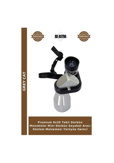 Premium 8x20 Tekli Dürbün Monoküler Mini Dürbün Seyahat Aracı Gözlem Malzemesi Yürüyüş Gereci