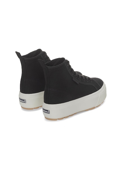 Superga 2708 Hi Top Tank Kadın Siyah Bilekli Sneaker Siyah-191
