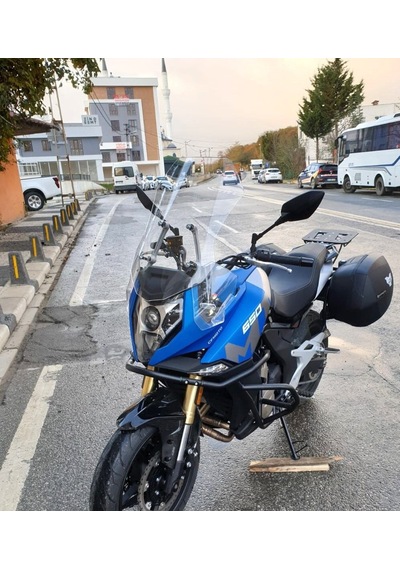 Motocam Cf Moto 650 Mt Ön Cam 2016-2026 Model 56cm Şeffaf Renkli 4mm