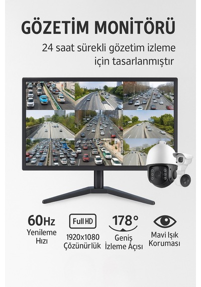 19 Dahili Hoparlörlü 60 Hz Led Monitör