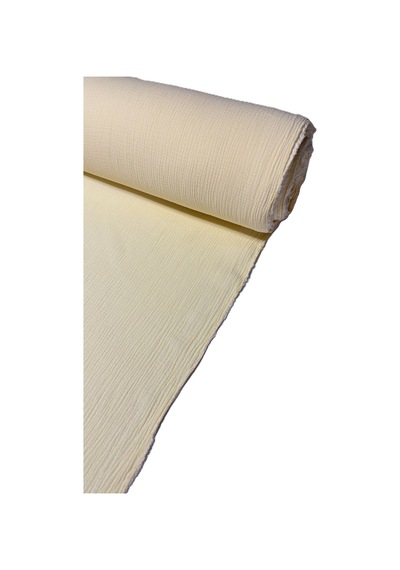 %100 Pamuk Çift Katlı Müslin Kumaş Elbiselik En 140 Cm 4000 -16 Sarı