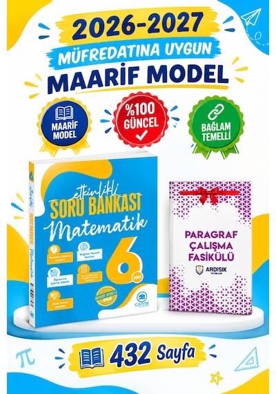 Çanta Yayınları 6. Sınıf Matematik Etkinlikli Kazanım Sıralı Soru Bankası 2027