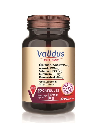 Validus Glutathione 250 Mg + Acerola + Selenium + Liposomal Coenz