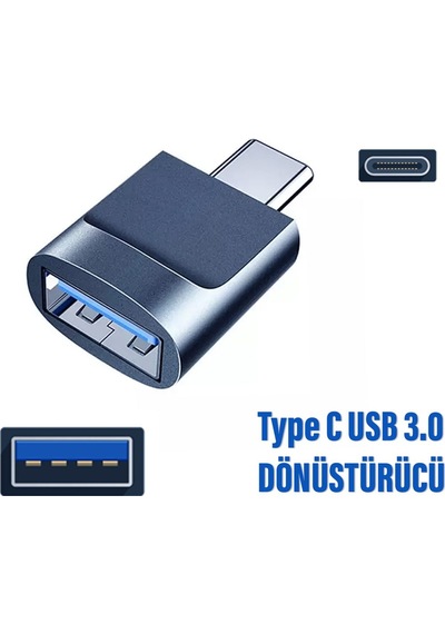 Telefon Type-c Çevirici Usb 3.0 Hızlı Otg Veri Aktarıcı Type C Dönüştürücü