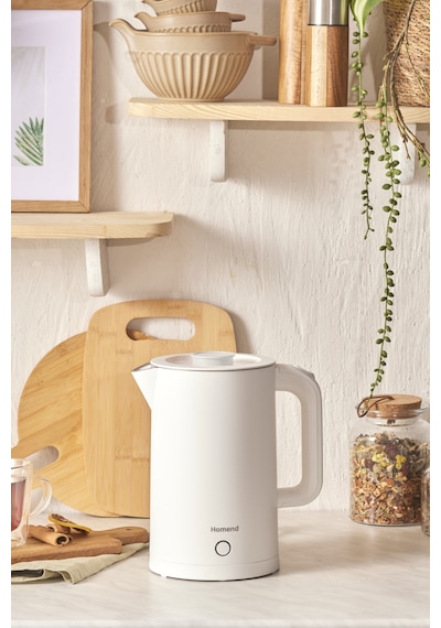 Homend Heatrow Cool Touch 1618h Çift Duvarlı Sessiz Xl Su Isıtıcısı Kettle