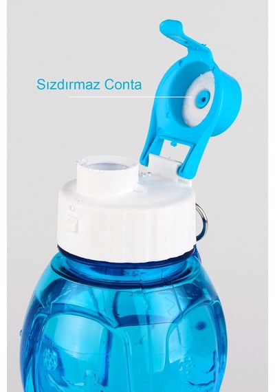 2 Adet Matara Suluk Kapaklı Okul Spor 750 Ml Çok renkli