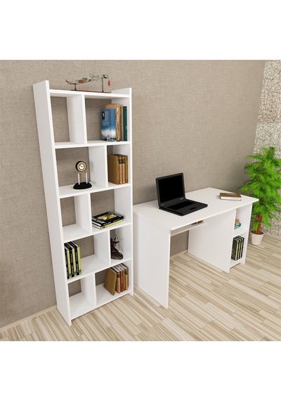 Kalenderdekor1 Kalender Dekor Avel Snow 120 Cm Çalışma Masası Takımı Aves01