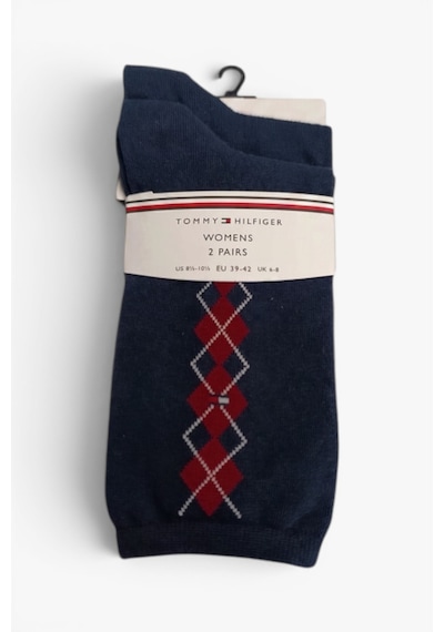 Tommy Hilfiger Th Women Sock 2p Argyle Kadın Beyaz Çorap - S701236734