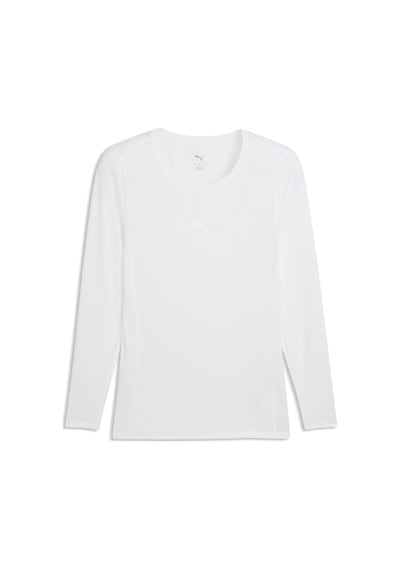 Puma Teamlıga26 Baselayer Erkek Uzun Kollu Dar Kesim Tişört 660451 04 Beyaz