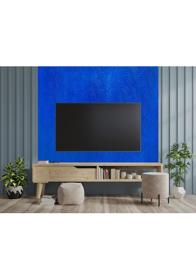 Tink 3d Kendinden Yapışkanlı Akustik Keçe Panel Dalgalı Desenli 52x98 Cm 10 Adet 5 M² Mavi