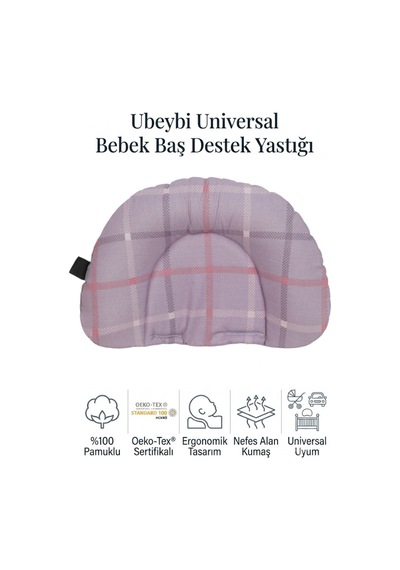 %100 Pamuklu Terletmez Bebek Baş Destek Yastığı Universal Puset Bebek Arabası Ve Oto Koltuğu Yolculuk Yastığı Oeko-tex Sertifikalı Çok Renkli-lavanta Ekose Çok Renkli %100 Pamuklu Terletmez Bebek Baş Destek Yastığı Universal Puset Bebek Arabası Ve Oto Koltuğu Yolculuk Yastığı Oeko-tex Sertifikalı Çok Renkli-lavanta Ekose Çok Renkli