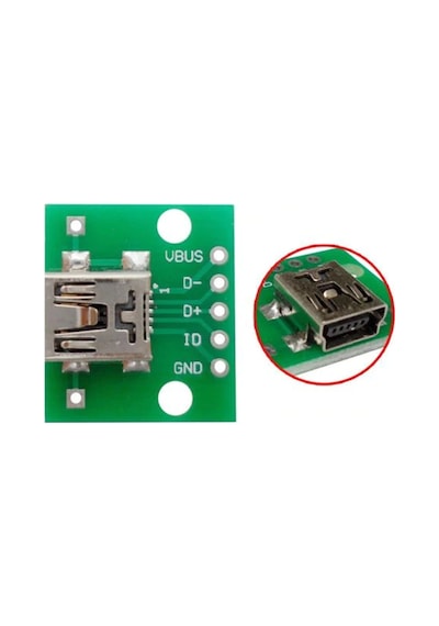 Mini Usb To Dip Çevirici Pcb Usb Haberleşme Deney Prototip 5V Usb