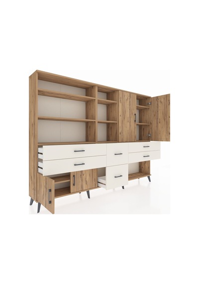 Arges Dolap 10 Raflı 6 Çekmeceli 4 Kapaklı 220x30x163 Çam-çam/ayt Çam-çam/aytaşı Arges Dolap 10 Raflı 6 Çekmeceli 4 Kapaklı 220x30x163 Çam-çam/ayt Çam-çam/aytaşı
