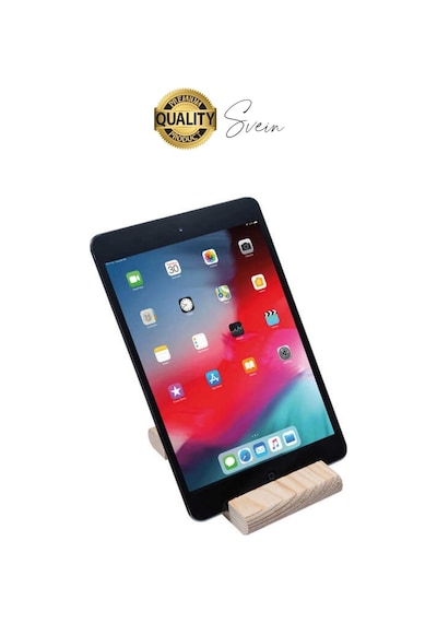 Doğal Masaüstü Ahşap Cep Telefonu Ve Tablet Standı Natural Görünüm Şık iPhone Android Apple Uyumlu iOS