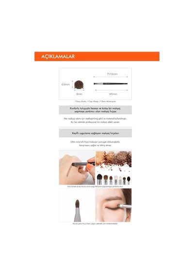 Mıssha İnce Uçlu Far Fırçası Artistool Shadow Brush 306 Sku: Smg8690010481412