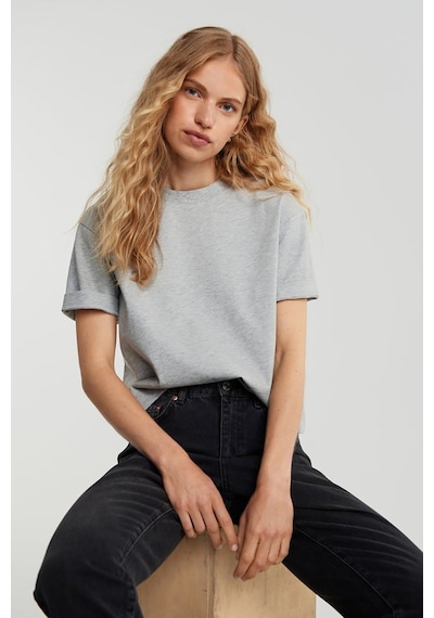 Mad Girls Gri Tişört Mg1284